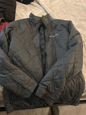 Columbia Men's Quilted Puffer Jacket - Dark Gray